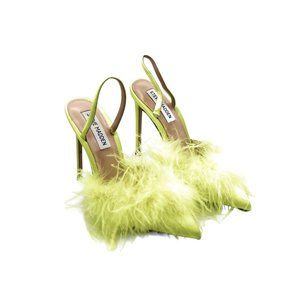 Steve Madden Lime Green Feather Heels